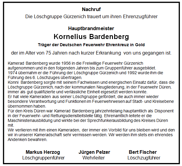 Nachruf Peter Schick
